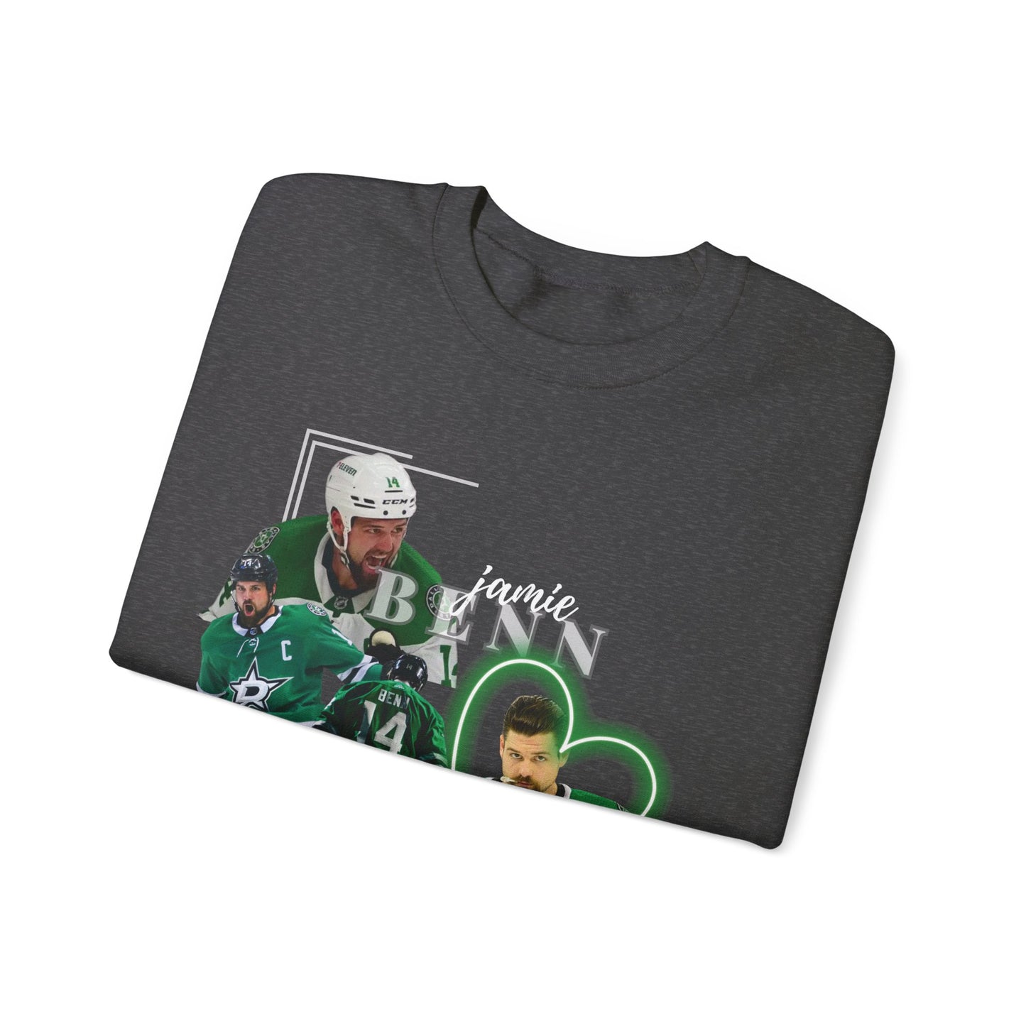 Jamie Benn Vintage Dallas Sweatshirt, Dallas Stars Distressed Crewneck, Benn 14, Stars, Men and Womens Sweatshirt, Unisex Fit