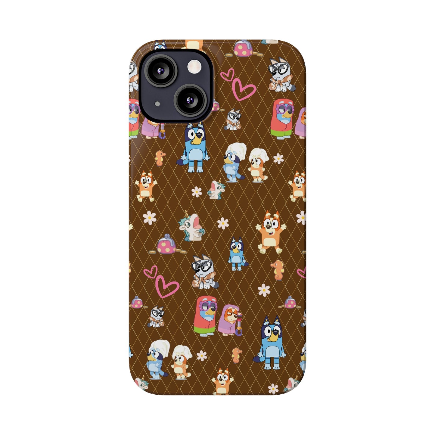 Copy of  Bluey Bingo Phone Case, iPhone Bluey Characters, Muffin Grannies Beach Phone Case