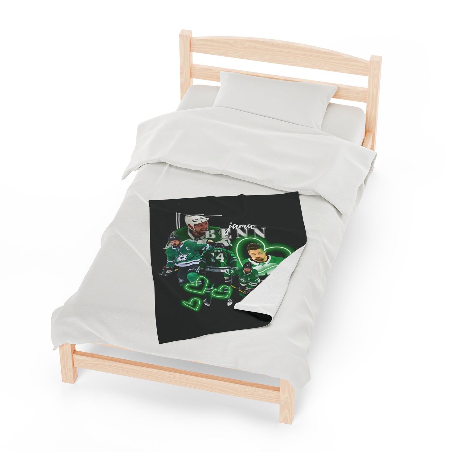 Dallas Stars Blanket, Jamie Benn NHL Blanket, Playoff Hockey Gear, Velveteen Plush Blanket, Hockey Fan Gifts