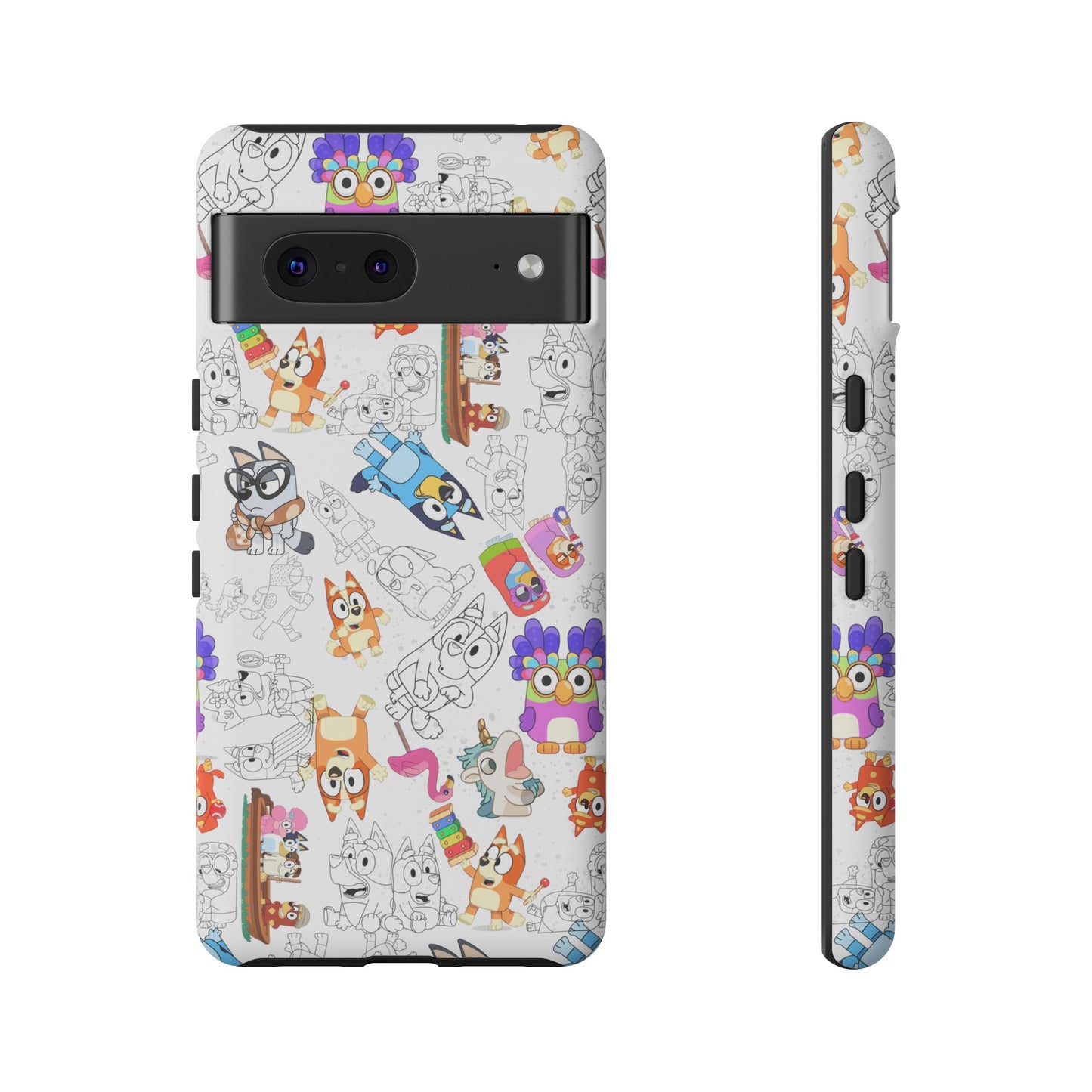 Bluey Muffin Bingo Phone Case Android Janet and Rita Grannies Grouchy Granny Unicorse