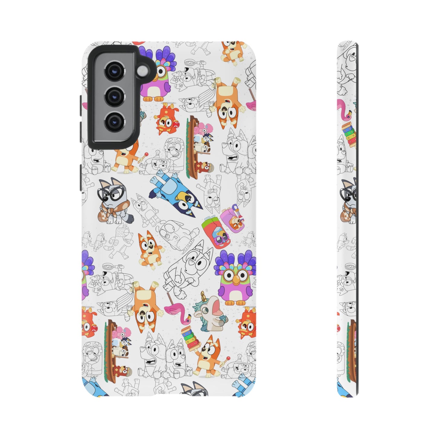 Bluey Muffin Bingo Phone Case Android Janet and Rita Grannies Grouchy Granny Unicorse