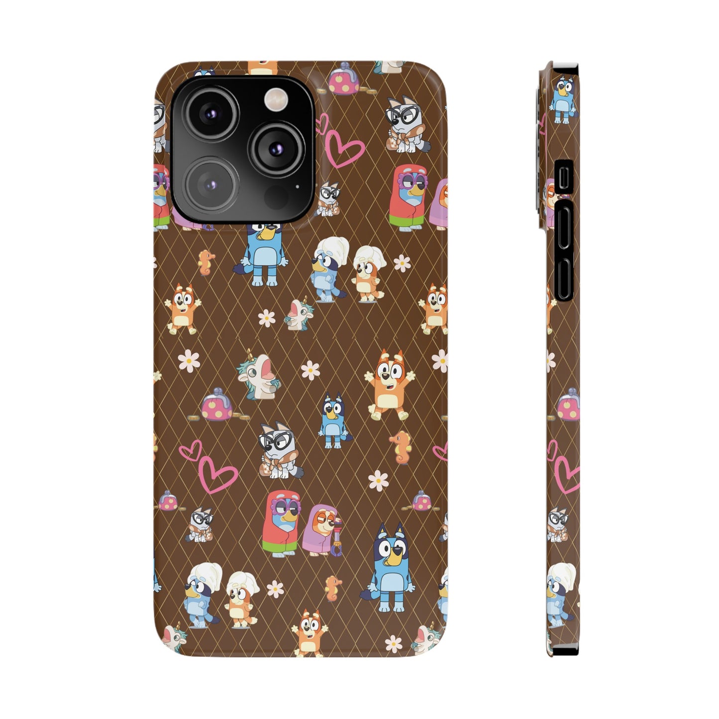 Copy of  Bluey Bingo Phone Case, iPhone Bluey Characters, Muffin Grannies Beach Phone Case