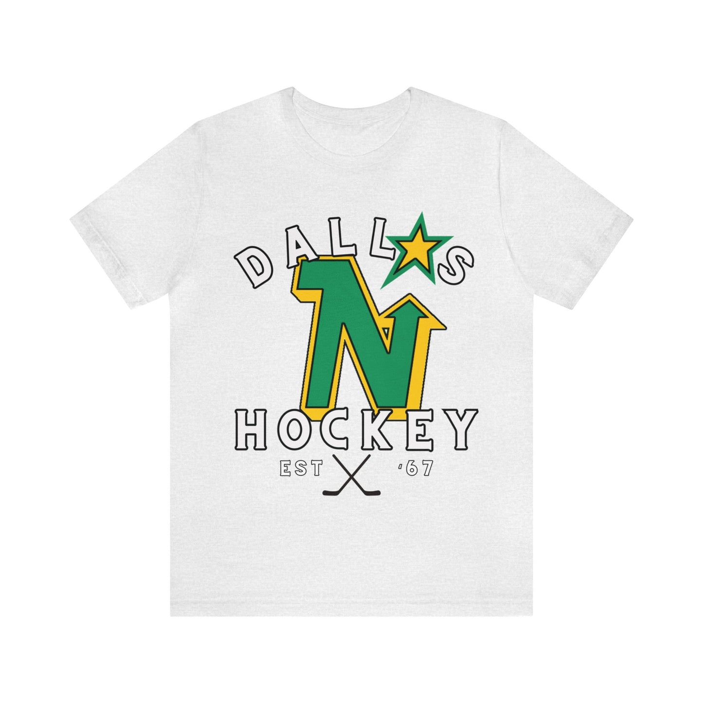 Throwback Dallas Stars Tee - Dallas Hockey Jersey Tshirt - Retro Dallas Hockey Tee - Ice Hockey- Vintage Dallas Tee Playoff Gear