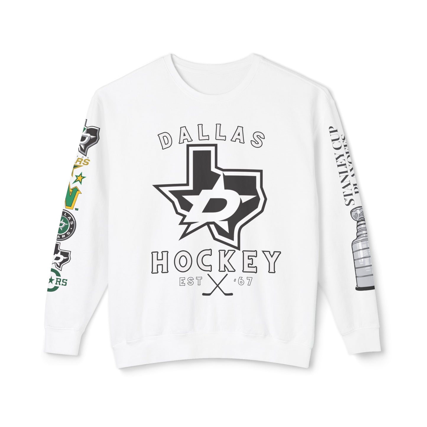 Dallas Stars Hockey Stanley Cup Playoffs Crewneck Tee Sweatshirt Stars Hockey Gear