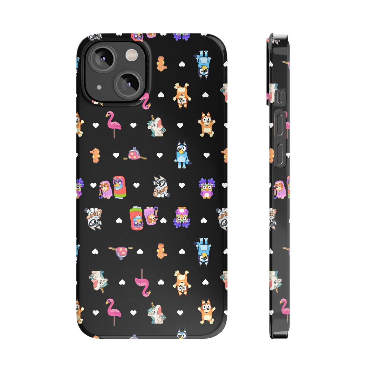 Janet and RIta Chicc Bluey and Bingo Phonecase, iPhone Bluey Characters, Muffin Grannies Unicorse Phone Case