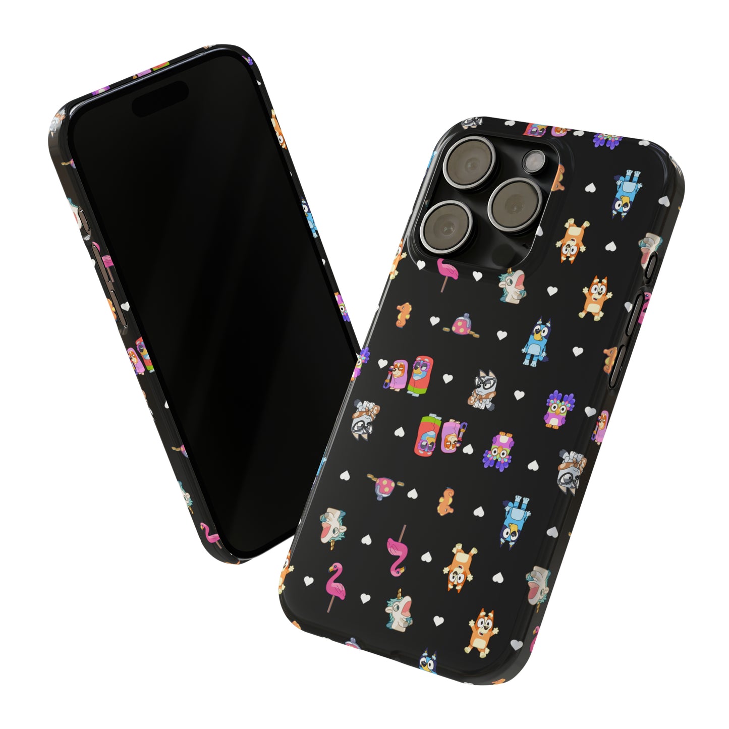 Janet and RIta Chicc Bluey and Bingo Phonecase, iPhone Bluey Characters, Muffin Grannies Unicorse Phone Case