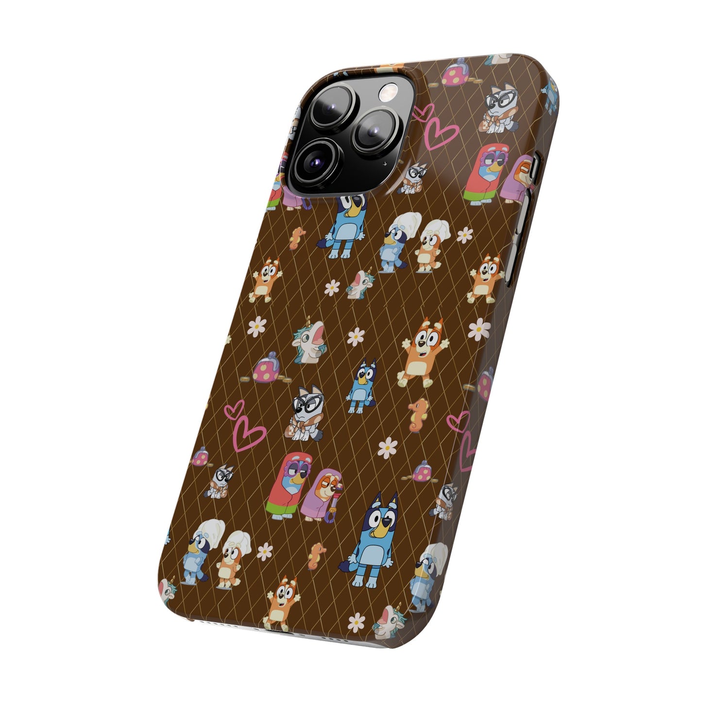 Copy of  Bluey Bingo Phone Case, iPhone Bluey Characters, Muffin Grannies Beach Phone Case