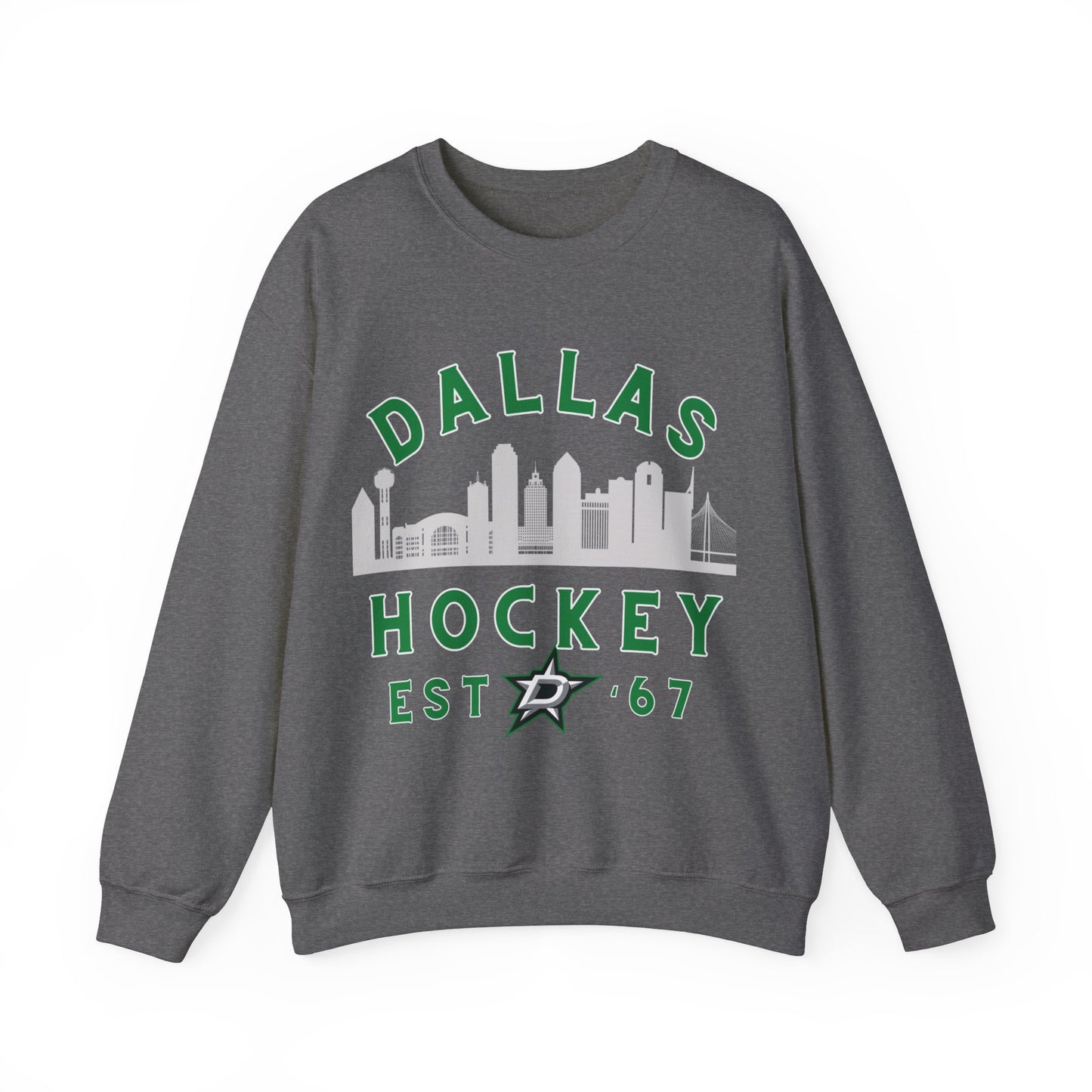 Dallas Stars Sweatshirt - Dallas Hockey Sweatshirt - Retro Dallas Hockey Crewneck - Ice Hockey Sweatshirt - Vintage Dallas Sweatshirt Playoff Gear