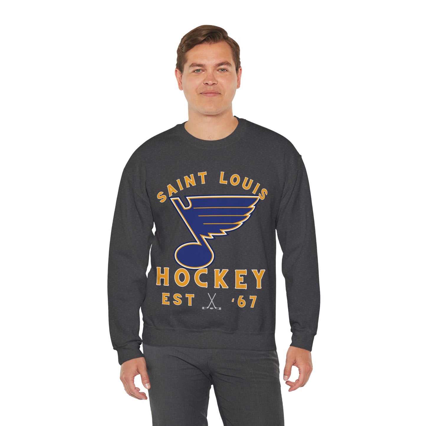 Blues Sweatshirt, Saint Louis Hockey Shirt, Blues Retro Hockey Sweatshirt, Throwback Saint Louis Gear, NHL Hoodie