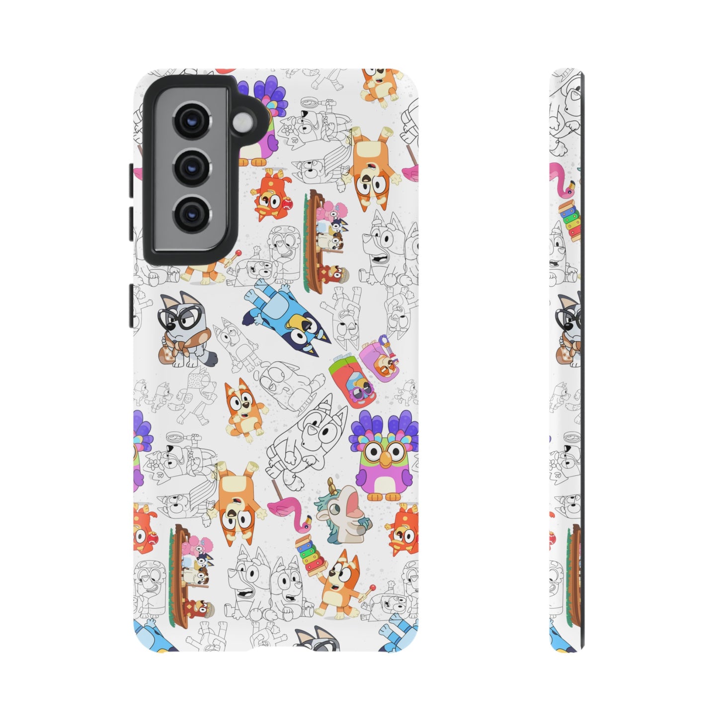 Bluey Muffin Bingo Phone Case Android Janet and Rita Grannies Grouchy Granny Unicorse