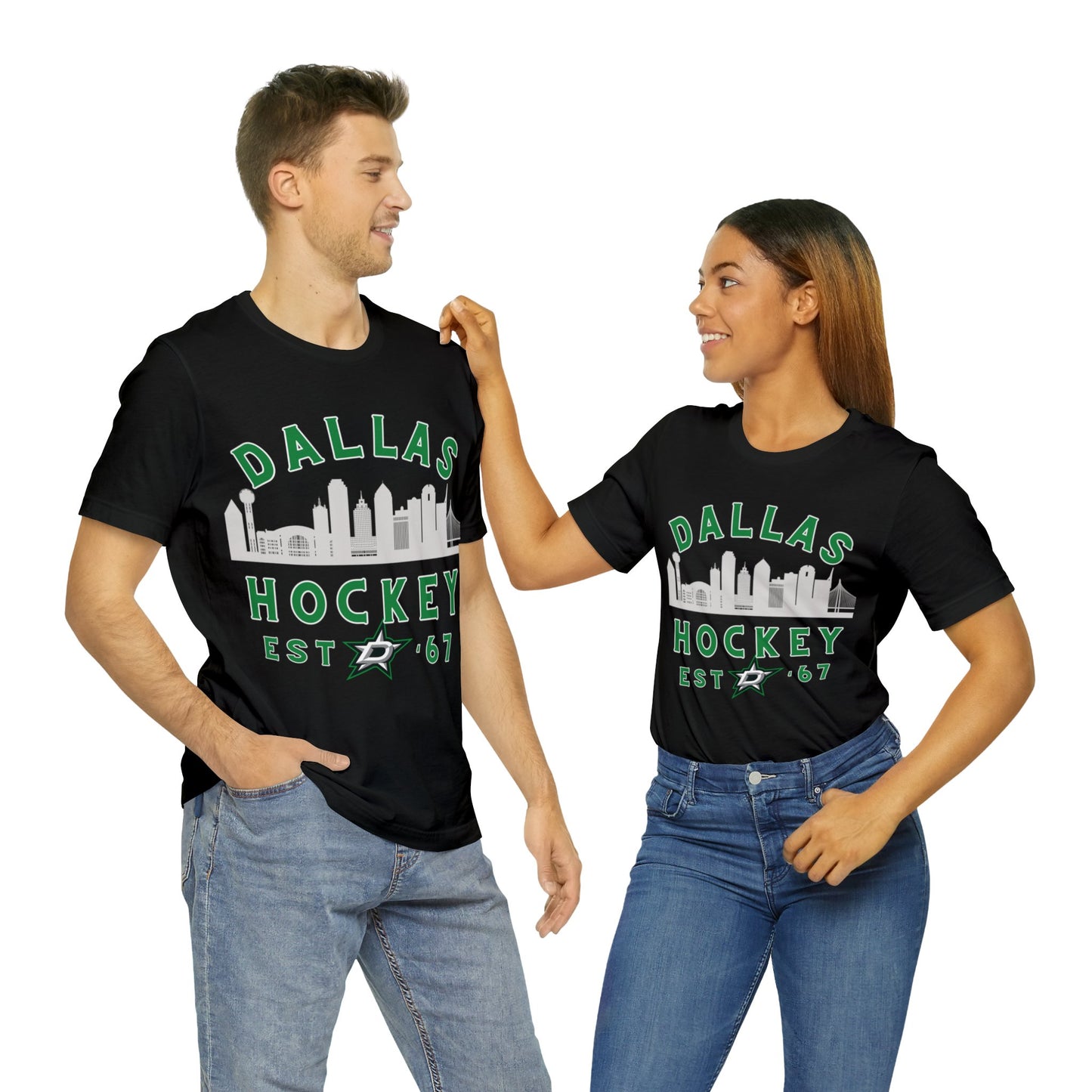 Dallas Stars Tee - Dallas Hockey Jersey Tshirt - Retro Dallas Hockey Tee - Ice Hockey- Vintage Dallas Tee Playoff Gear