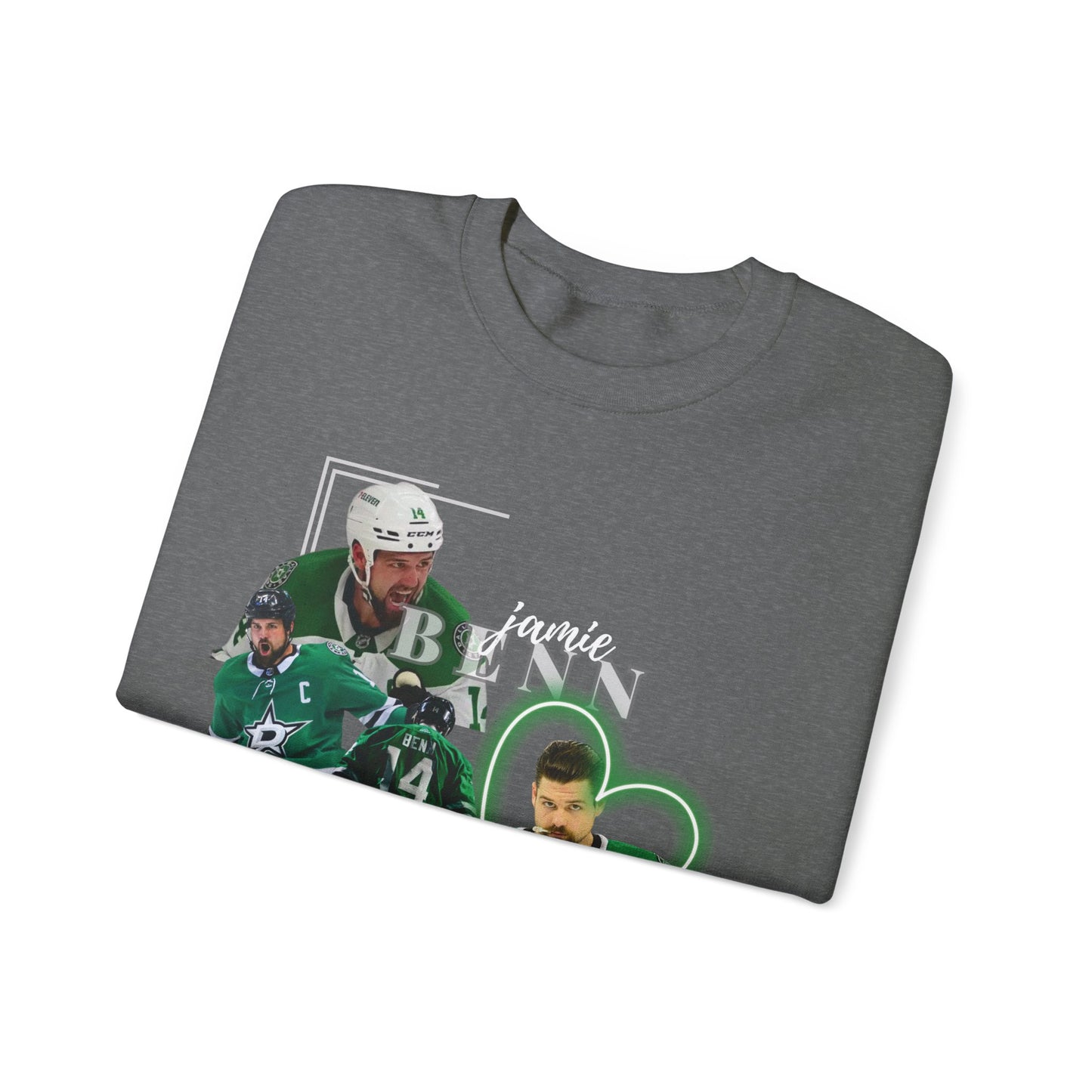 Jamie Benn Vintage Dallas Sweatshirt, Dallas Stars Distressed Crewneck, Benn 14, Stars, Men and Womens Sweatshirt, Unisex Fit