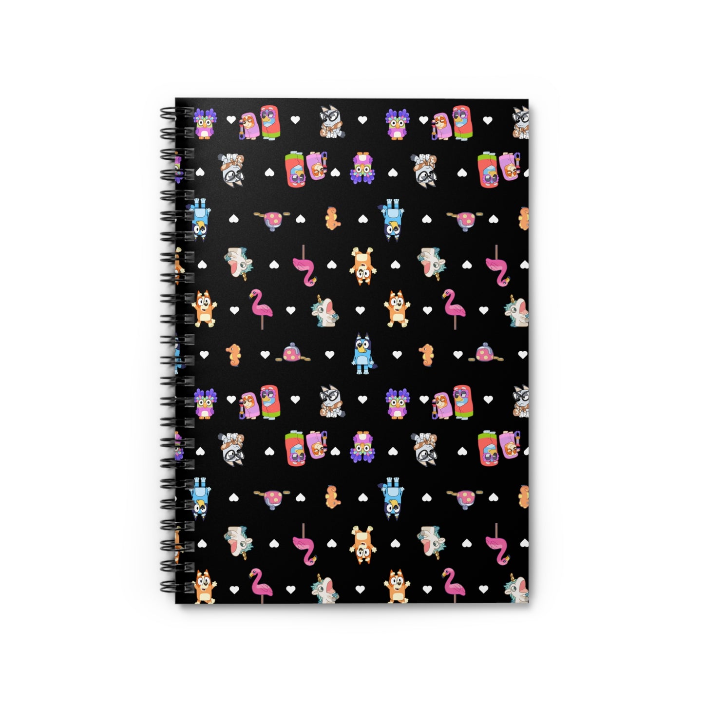 Rita and Janet Bluey and Bingo Back To School, Janet and Rita School Supply, Bluey Themed Spiral Notebook - Ruled Line