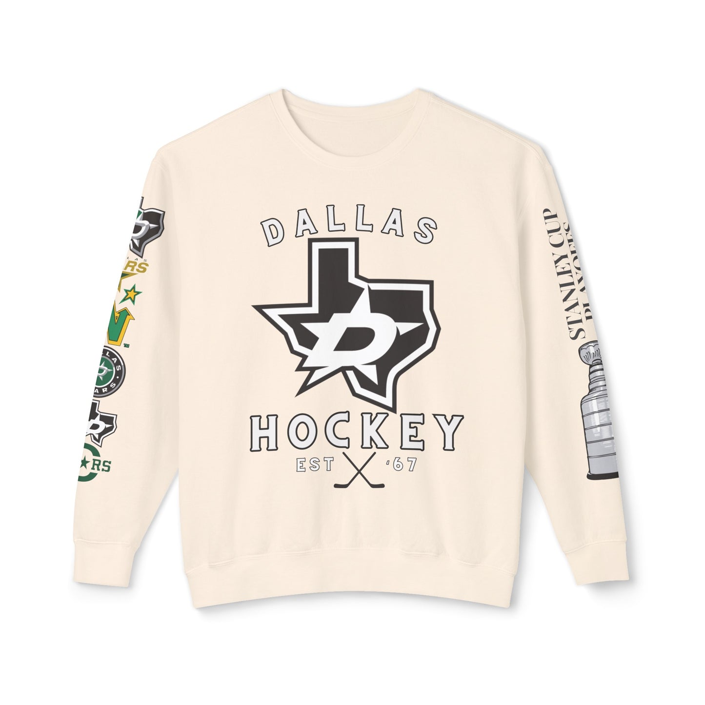 Dallas Stars Hockey Stanley Cup Playoffs Crewneck Tee Sweatshirt Stars Hockey Gear