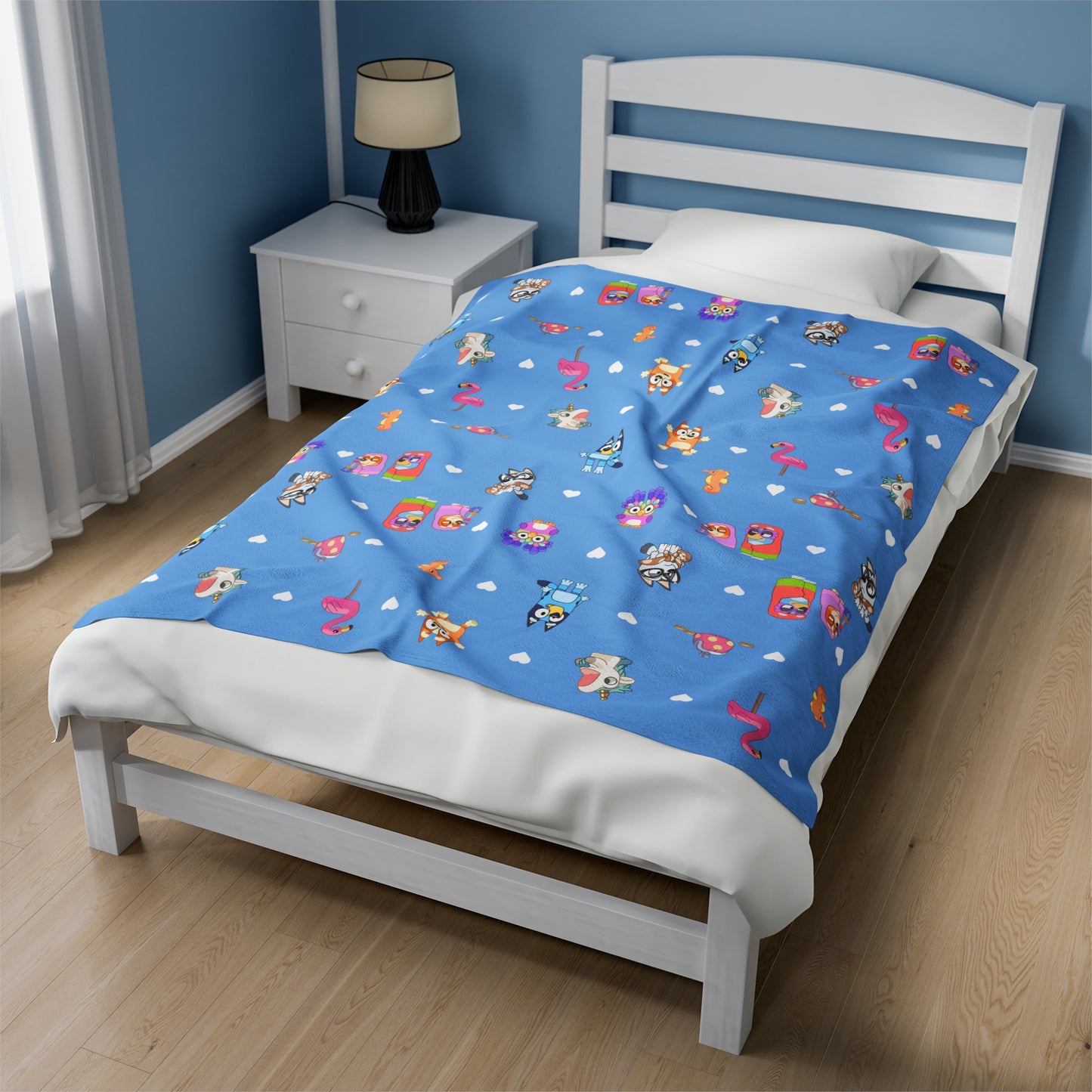 Bluey and Bingo Blanket, Soft Bluey Blanket, Kids Bluey Baby Blanket, Bluey and Bingo Baby Blanket