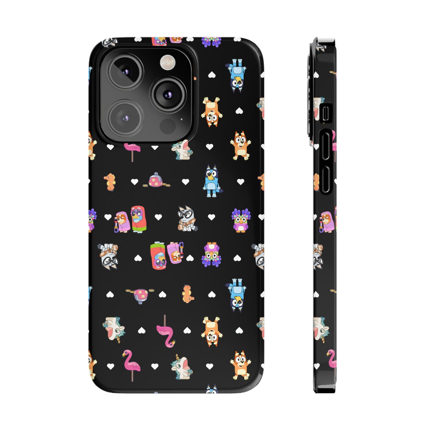 Janet and RIta Chicc Bluey and Bingo Phonecase, iPhone Bluey Characters, Muffin Grannies Unicorse Phone Case