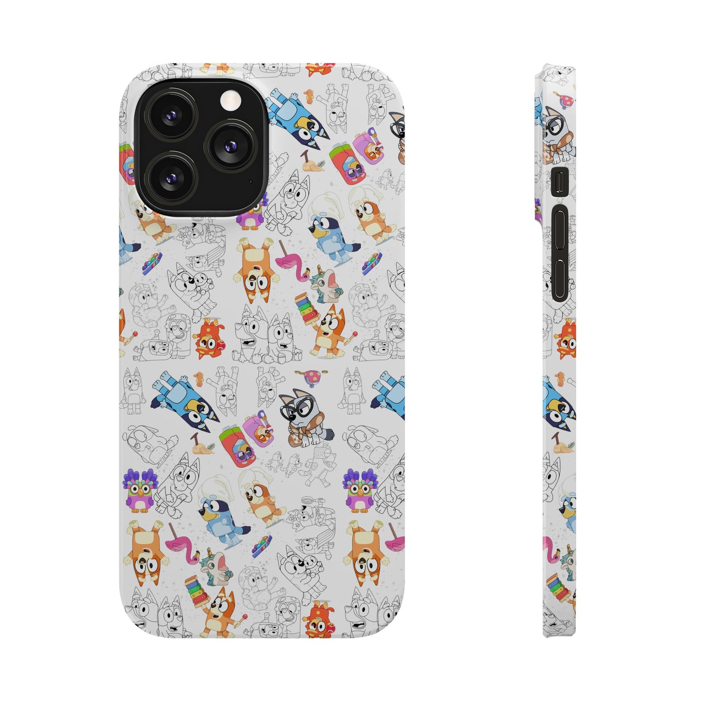 Bluey Bingo Phone Case, iPhone Bluey Characters, Muffin Grannies Beach Phone Case