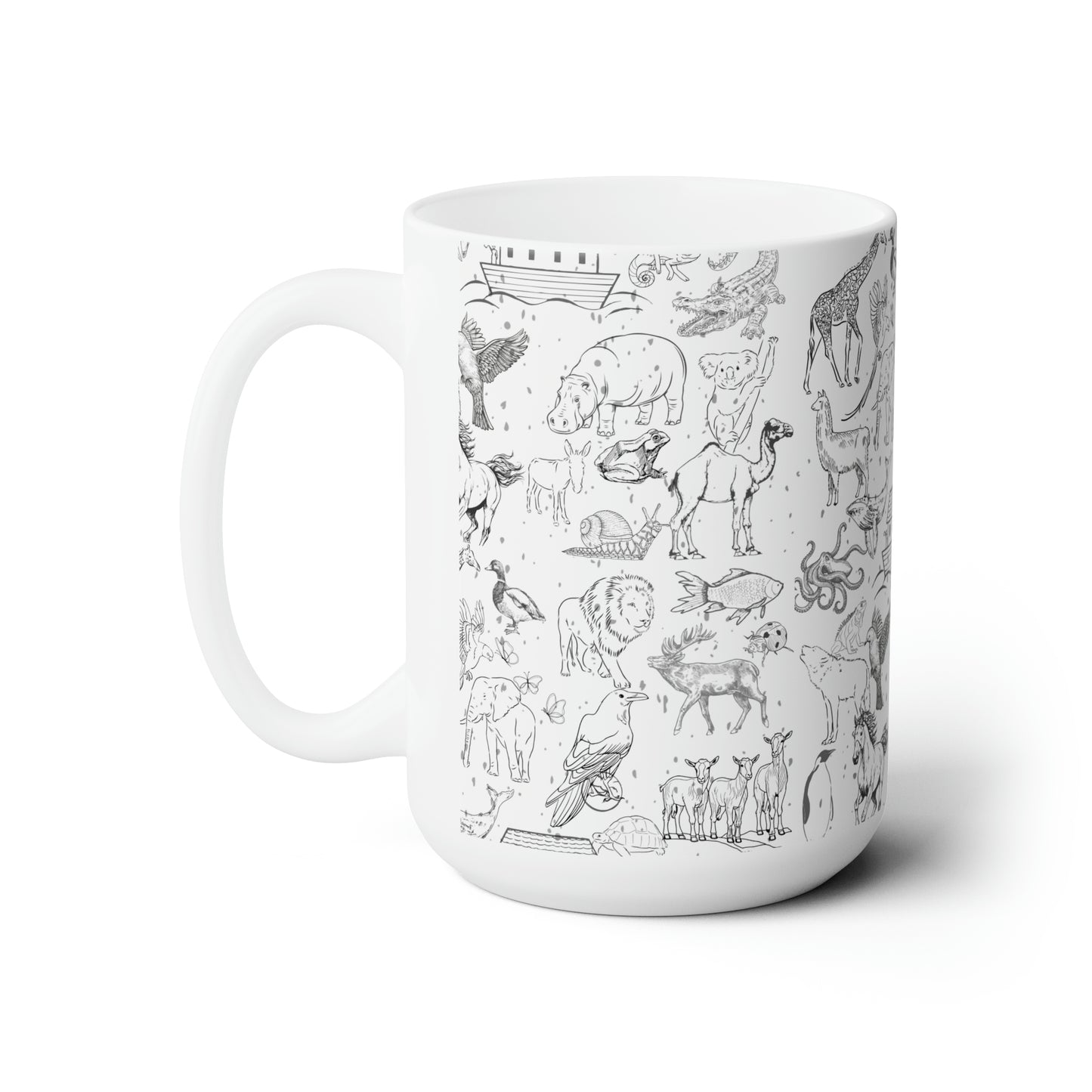 Noah's Ark Ceramic Mug 15oz