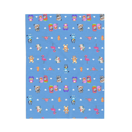 Bluey and Bingo Blanket, Soft Bluey Blanket, Kids Bluey Baby Blanket, Bluey and Bingo Baby Blanket