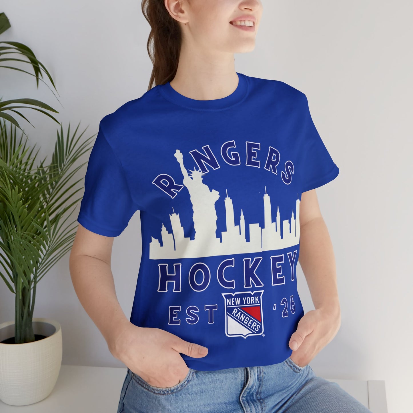 Rangers Hockey Tee, NY Hockey Shirt, Rangers Retro Hockey Sweatshirt, NY Fan Gear, Rangers Vintage Hoodie