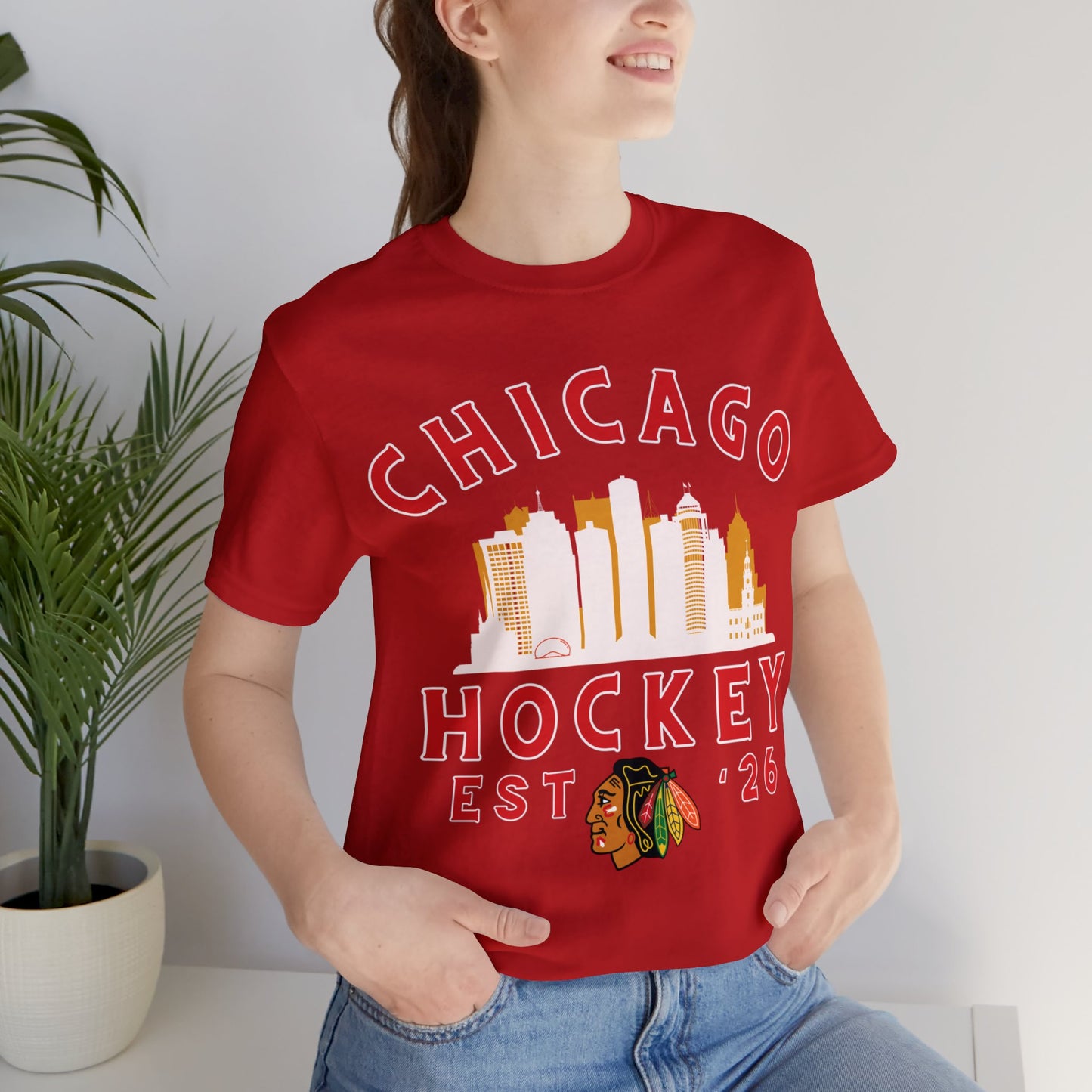 Blackhawks Hockey Tee, Chicago Hockey Shirt, Blackhawks Retro Hockey Sweatshirt, Chicago Fan Gear, Chicago NHL Hoodie