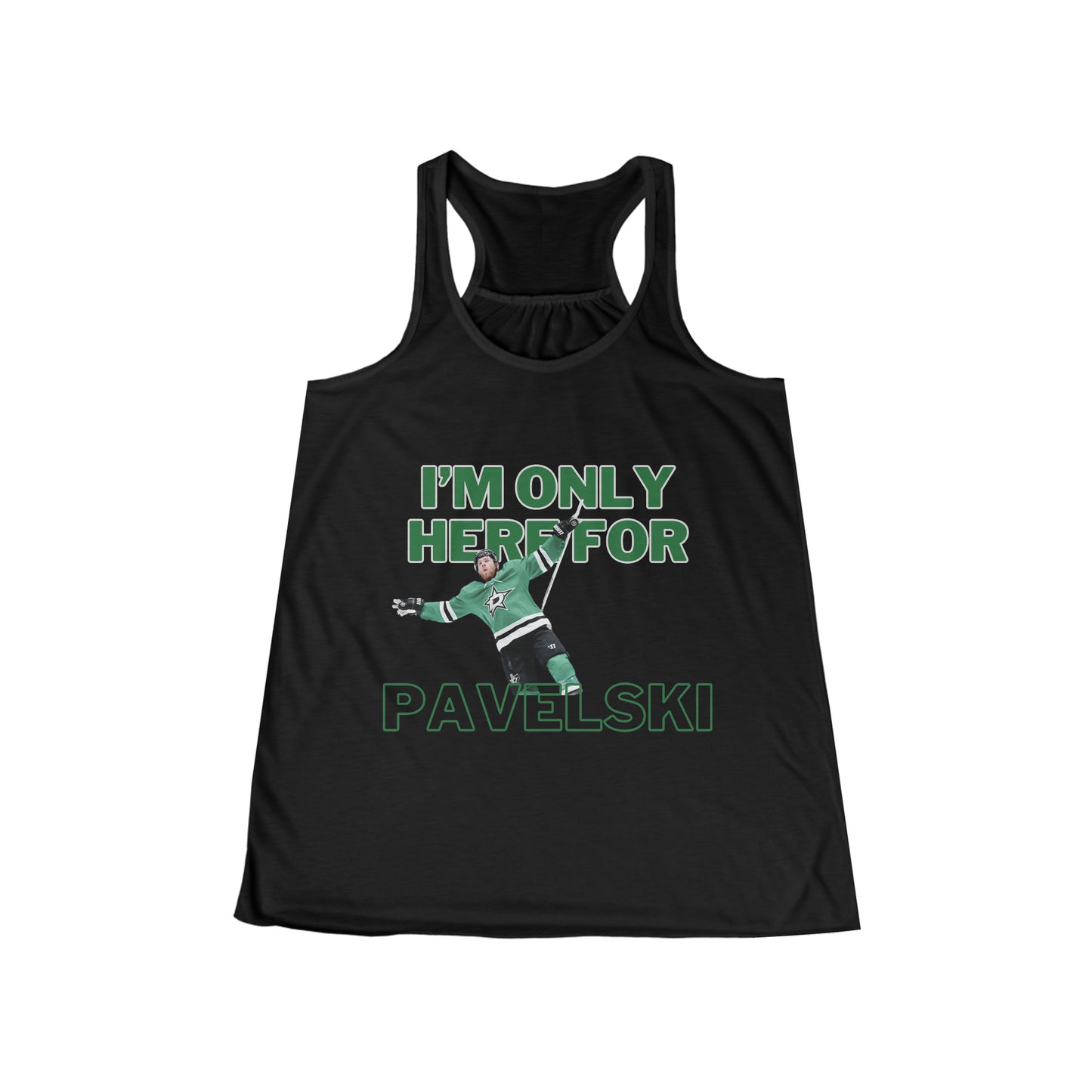 I'm Only Here for Pavelski Racerback Tank, NHL Dallas Stars, Women's Crush College Tee, Dallas Hockey, Ice Hockey Shirt