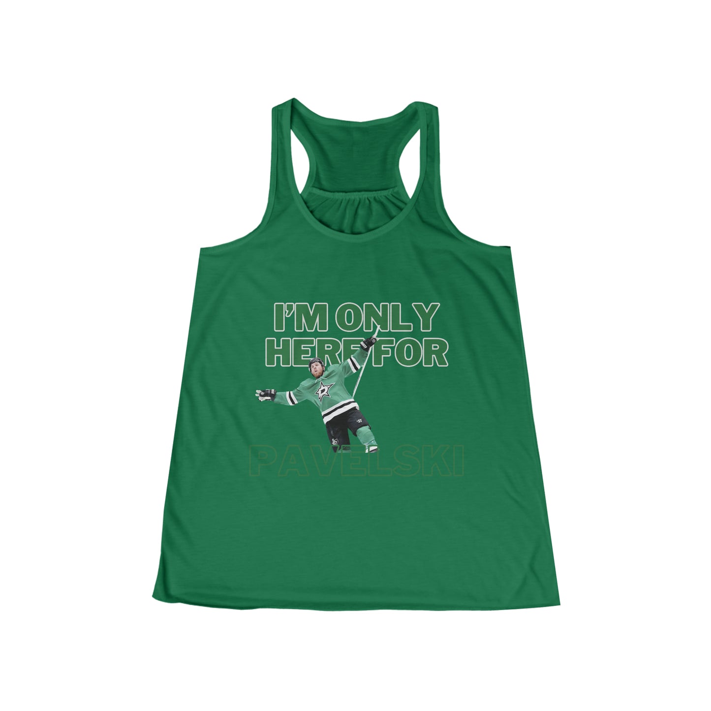 I'm Only Here for Pavelski Racerback Tank, NHL Dallas Stars, Women's Crush College Tee, Dallas Hockey, Ice Hockey Shirt