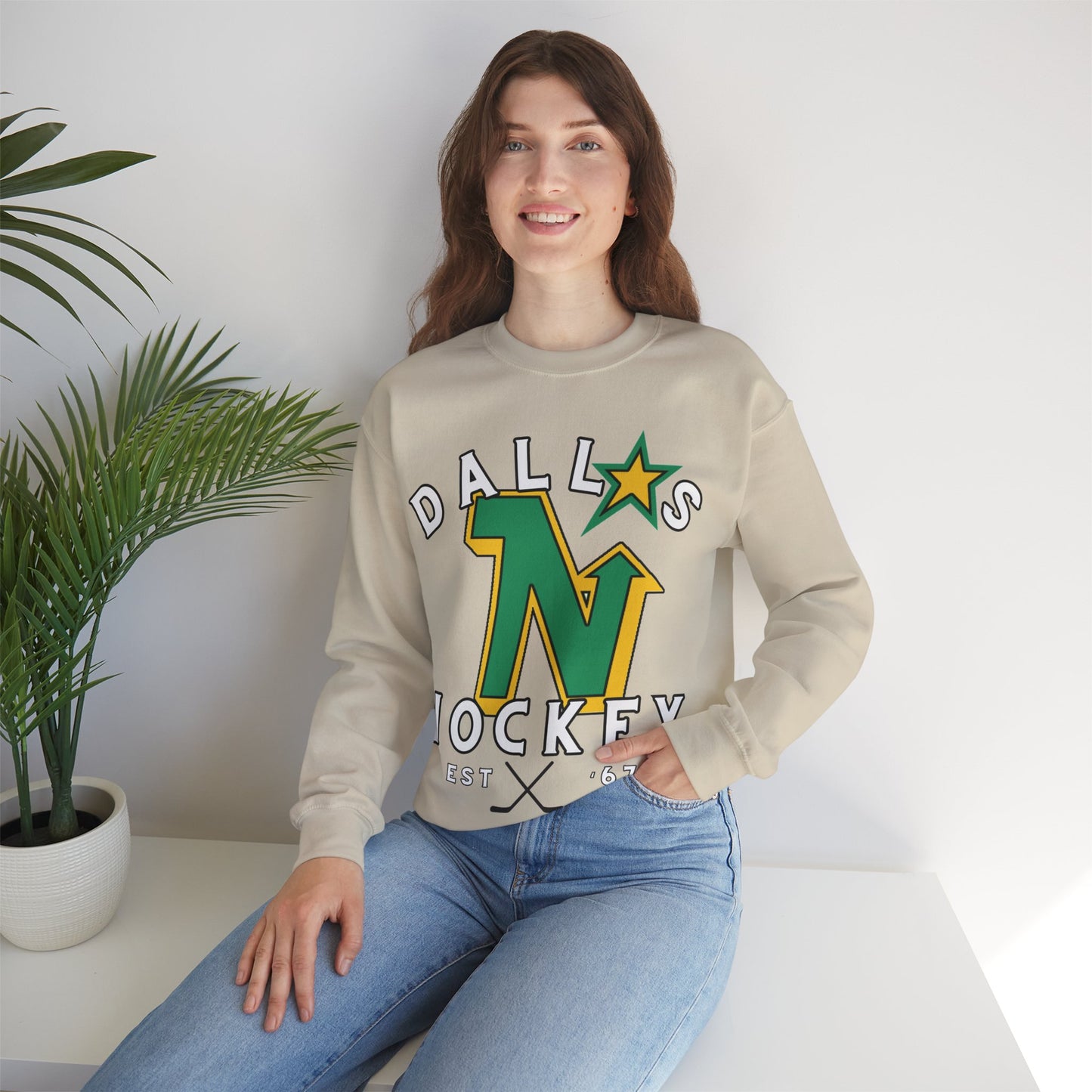 OG North Stars Hockey Sweatshirt, Dallas Hockey Shirt, Stars Retro Hockey Sweatshirt, Throwback Dallas Gear, NHL Hoodie