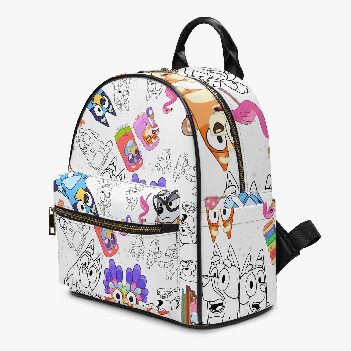 Bluey Bingo Grannies All Over Printed PU Backpack Chattermax Unicorse