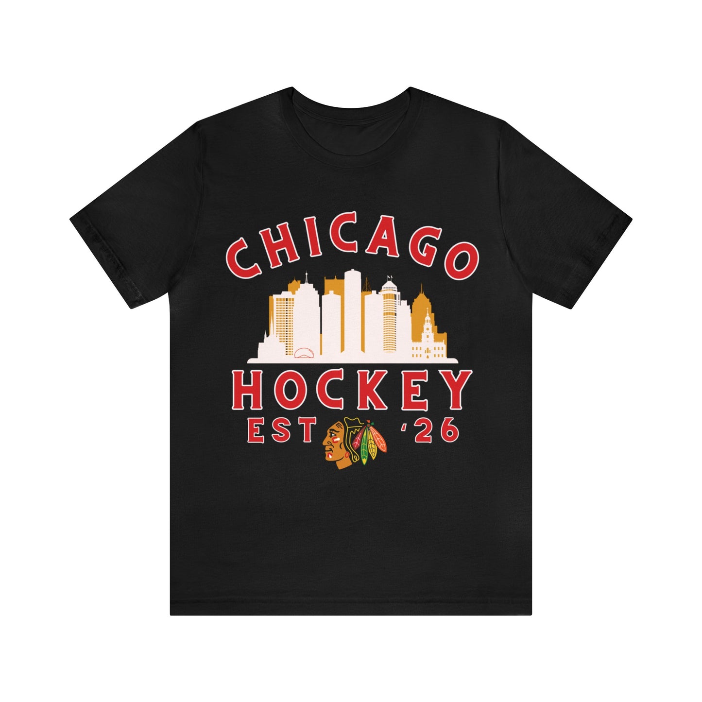 Blackhawks Hockey Tee, Chicago Hockey Shirt, Blackhawks Retro Hockey Sweatshirt, Chicago Fan Gear, Chicago NHL Hoodie