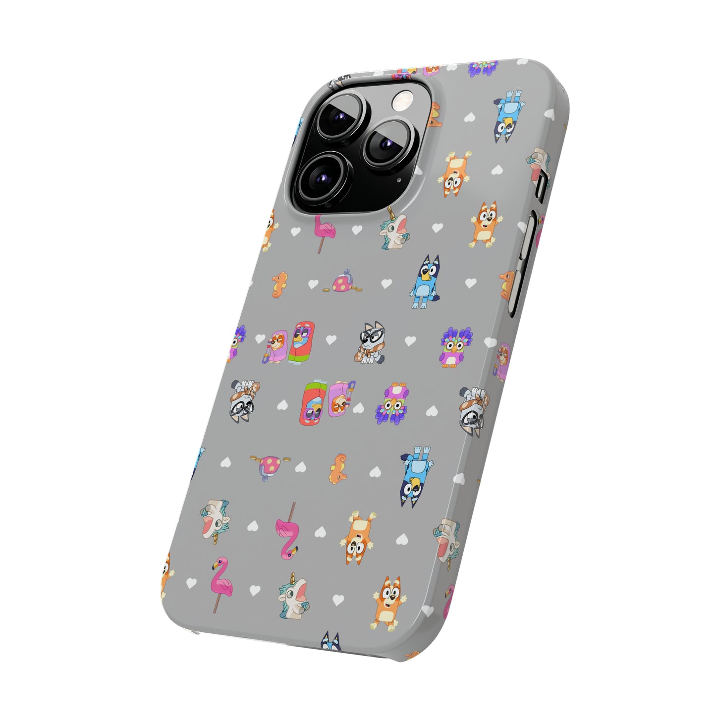 Chicc Bluey and Bingo Phonecase, iPhone Bluey Characters, Muffin Grannies Unicorse Phone Case