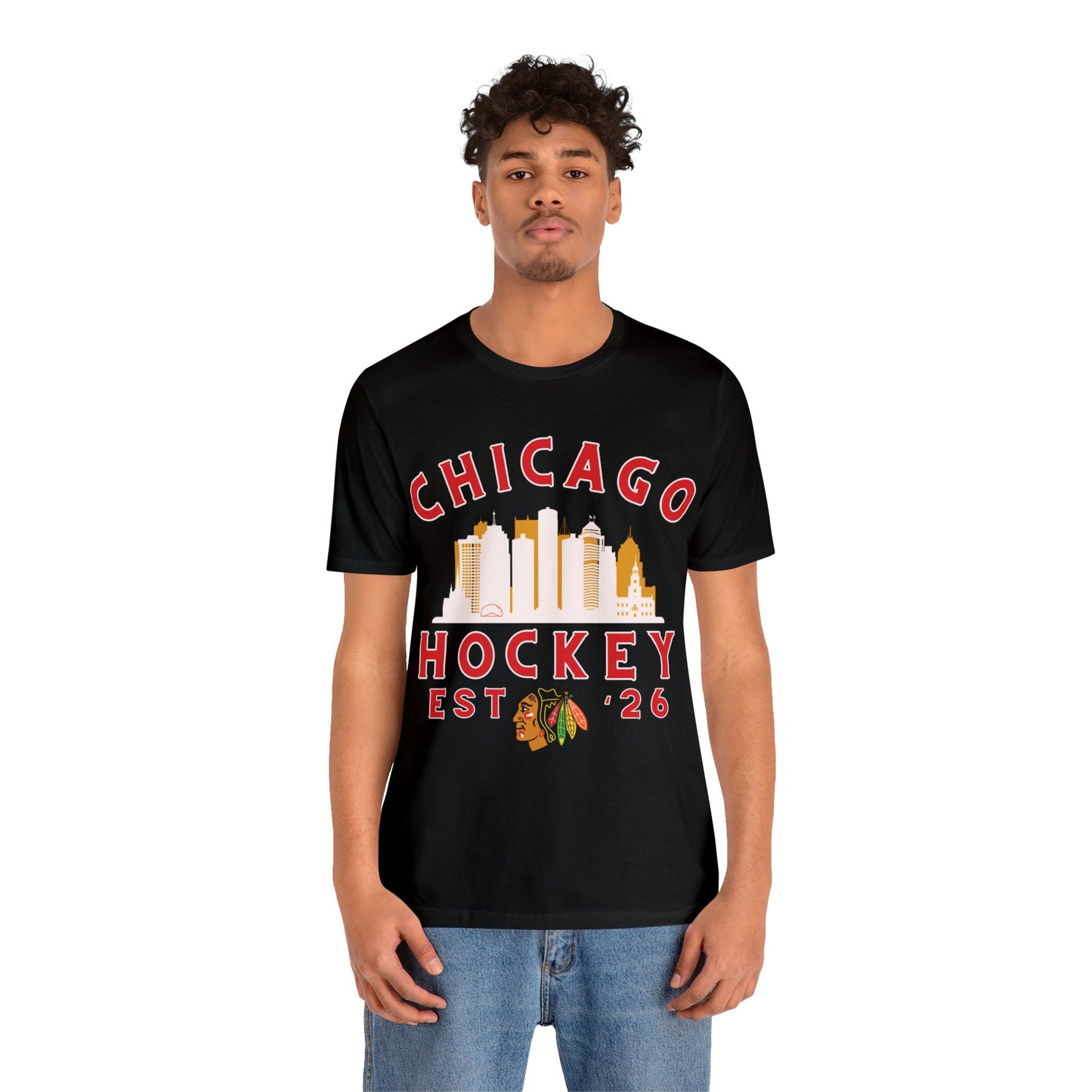 Blackhawks Hockey Tee, Chicago Hockey Shirt, Blackhawks Retro Hockey Sweatshirt, Chicago Fan Gear, Chicago NHL Hoodie