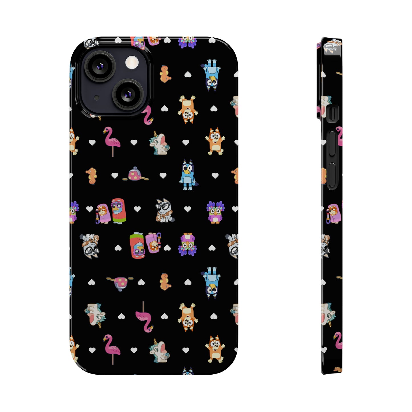 Janet and RIta Chicc Bluey and Bingo Phonecase, iPhone Bluey Characters, Muffin Grannies Unicorse Phone Case