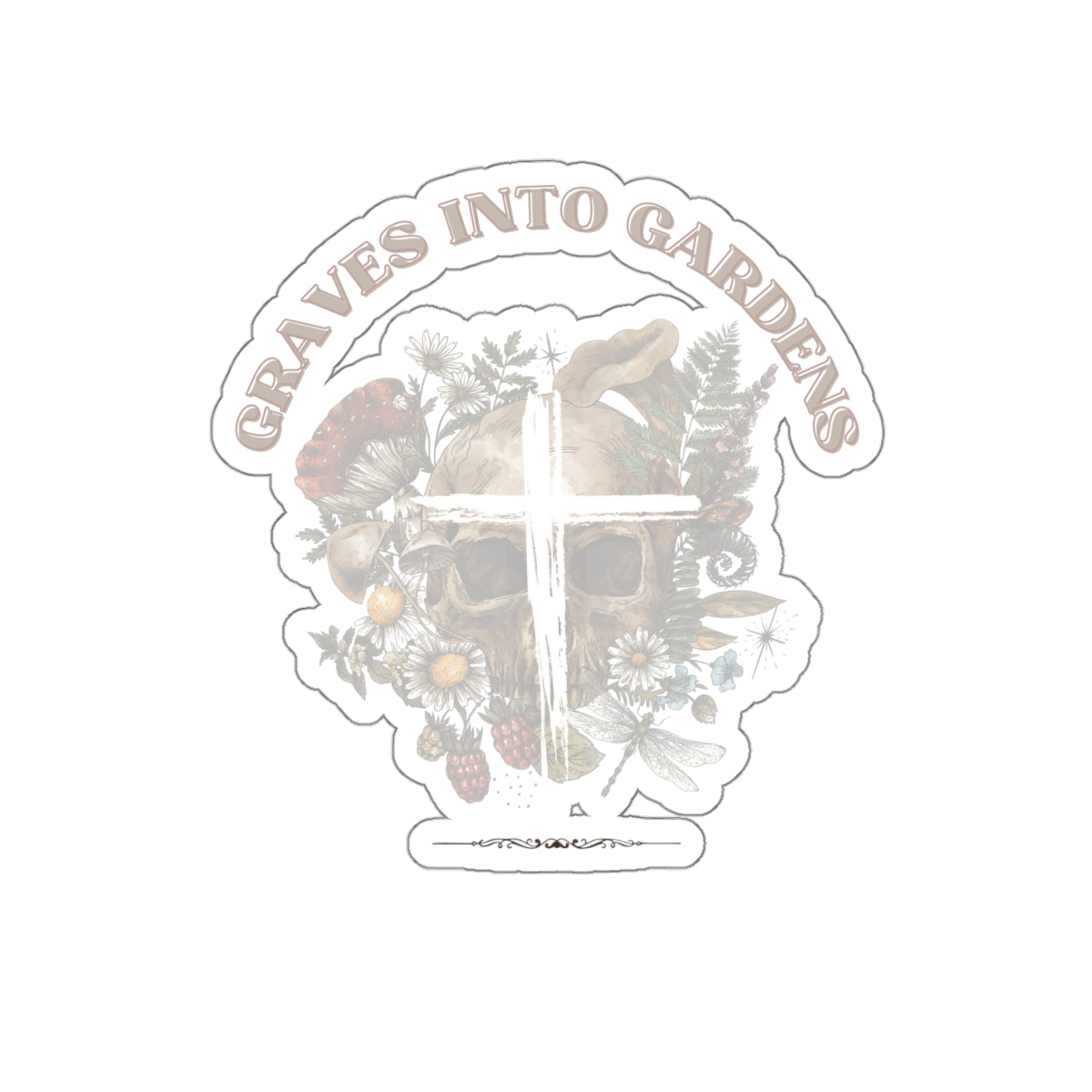 Graves into Gardens StickerChristian Sticker, Bible Verse Sticker, Christian Fall Sticker, Jesus Sticker, Faith Sticker, Vinyl Clear Sticker