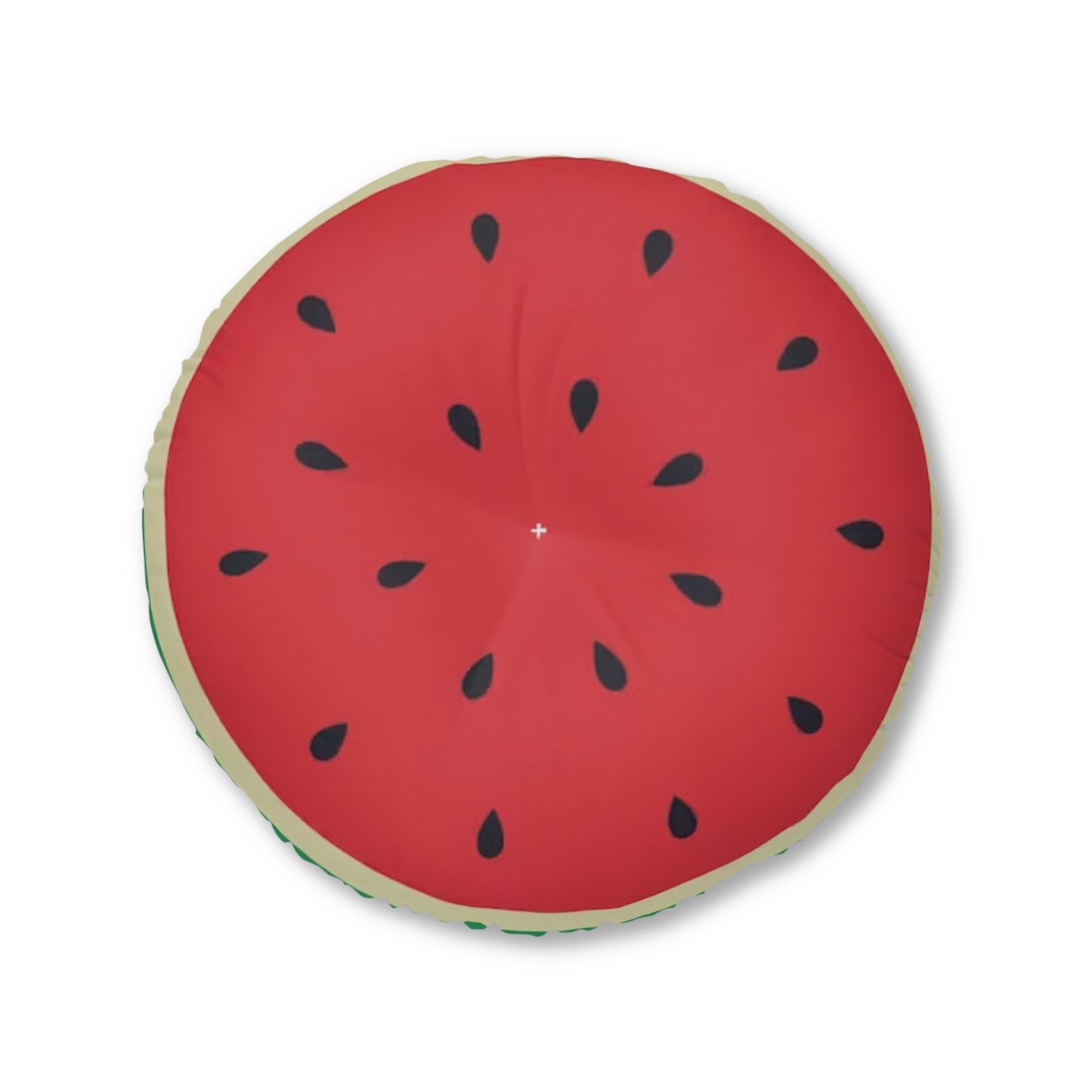 Bluey and Bingo Watermelon Rug Inspired, Bluey Watermelon Tufted Floor Pillow, Round