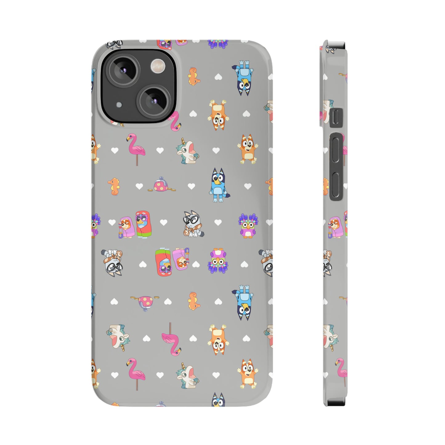 Chicc Bluey and Bingo Phonecase, iPhone Bluey Characters, Muffin Grannies Unicorse Phone Case