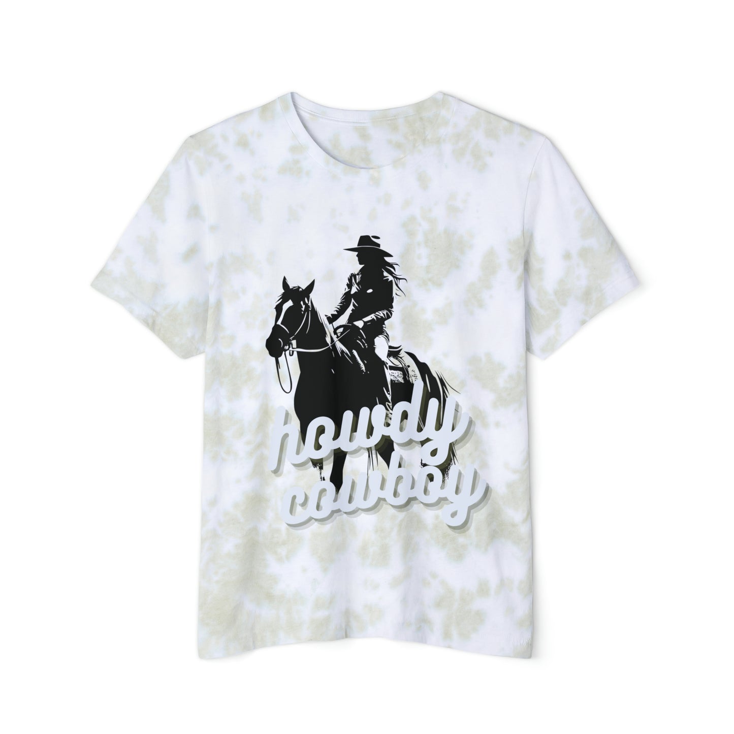 Howdy Cowboy Shirt, Cowboy Shirt, Tie Dye Western Tee, Retro Western Tee, Vintage Western Shirt, Boho Tie Dye Tee