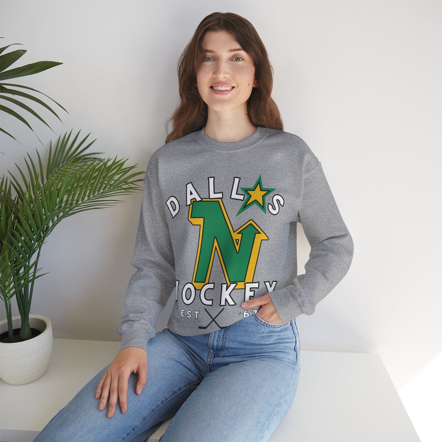 OG North Stars Hockey Sweatshirt, Dallas Hockey Shirt, Stars Retro Hockey Sweatshirt, Throwback Dallas Gear, NHL Hoodie