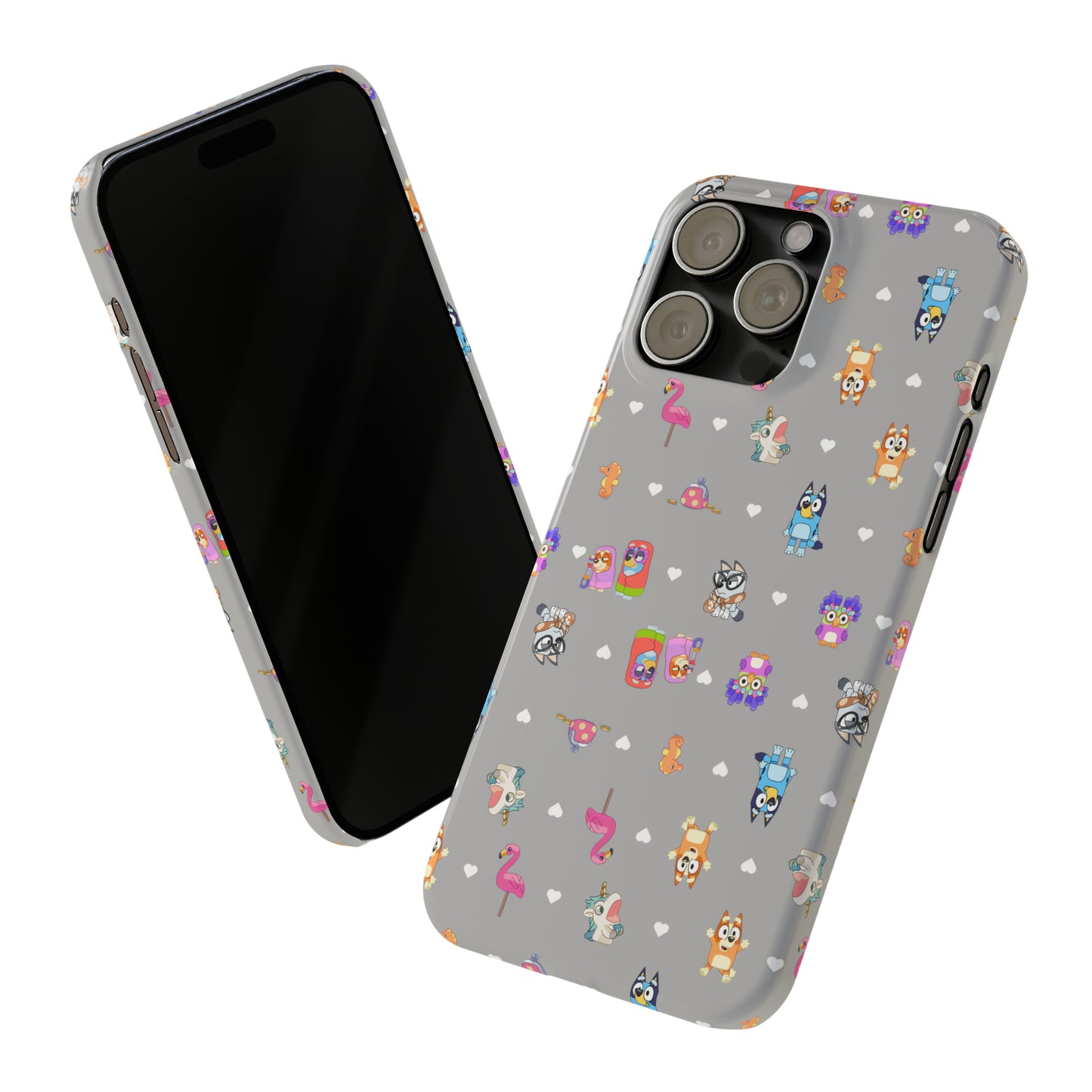 Chicc Bluey and Bingo Phonecase, iPhone Bluey Characters, Muffin Grannies Unicorse Phone Case