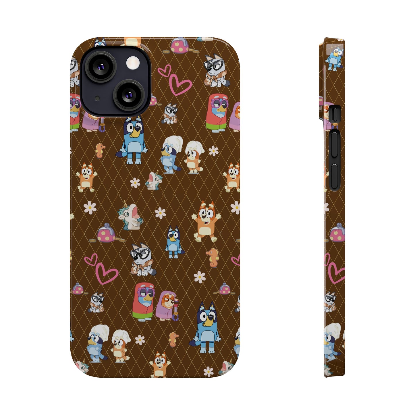 Copy of  Bluey Bingo Phone Case, iPhone Bluey Characters, Muffin Grannies Beach Phone Case