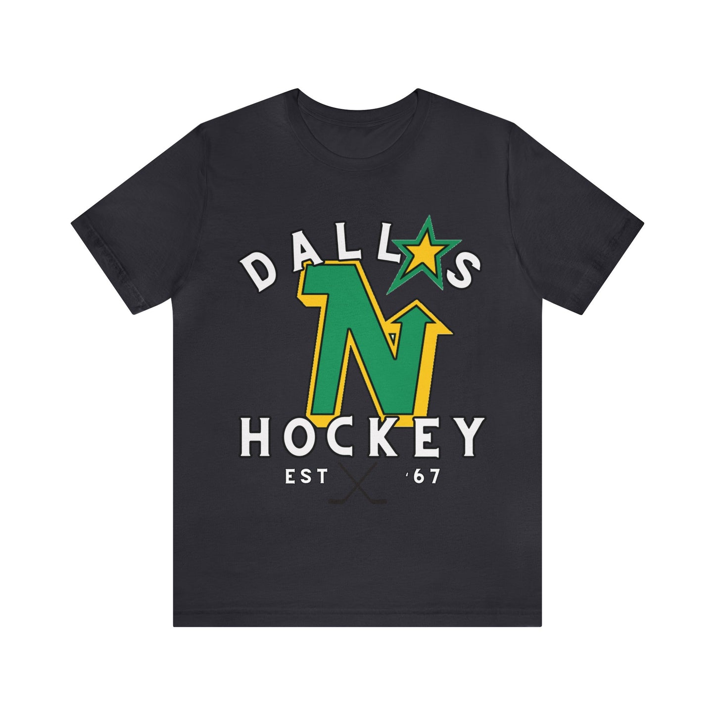 Throwback Dallas Stars Tee - Dallas Hockey Jersey Tshirt - Retro Dallas Hockey Tee - Ice Hockey- Vintage Dallas Tee Playoff Gear