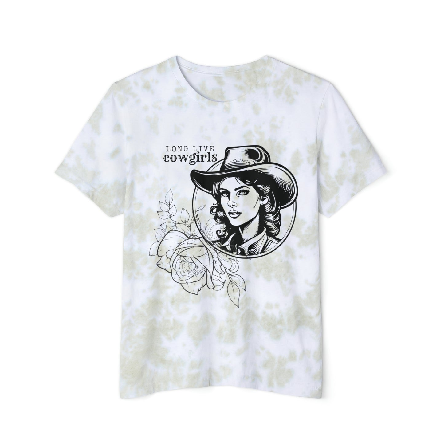 Long Live Cowgirls Shirt, Vintage Shirt, Tie Dye Western Tee, Retro Western Tee, Vintage Western Shirt, Boho Tie Dye Tee