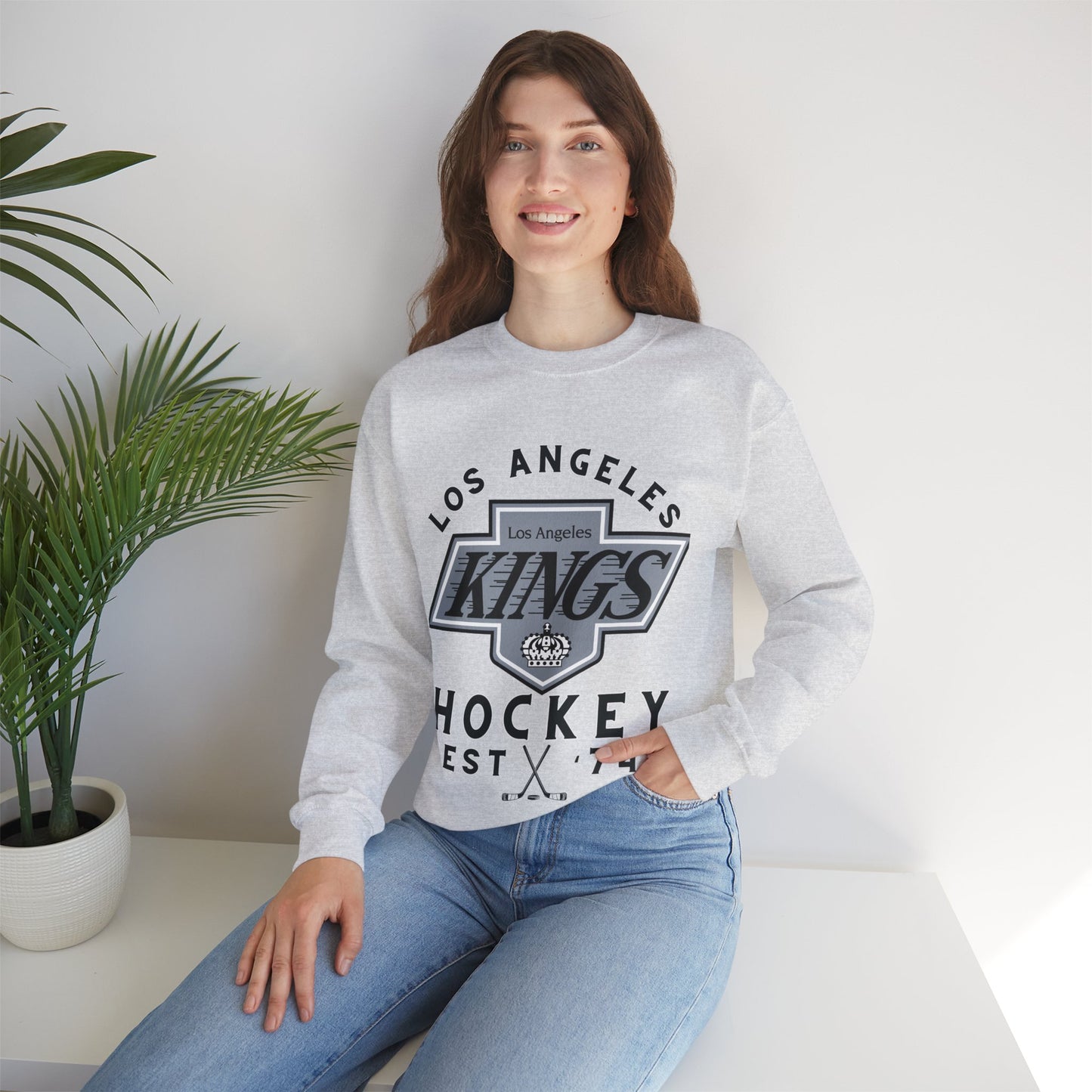 LA Kings Sweatshirt, LA Kings Hockey Shirt, Kings Retro Hockey Sweatshirt, Throwback Kings Gear, NHL Hoodie