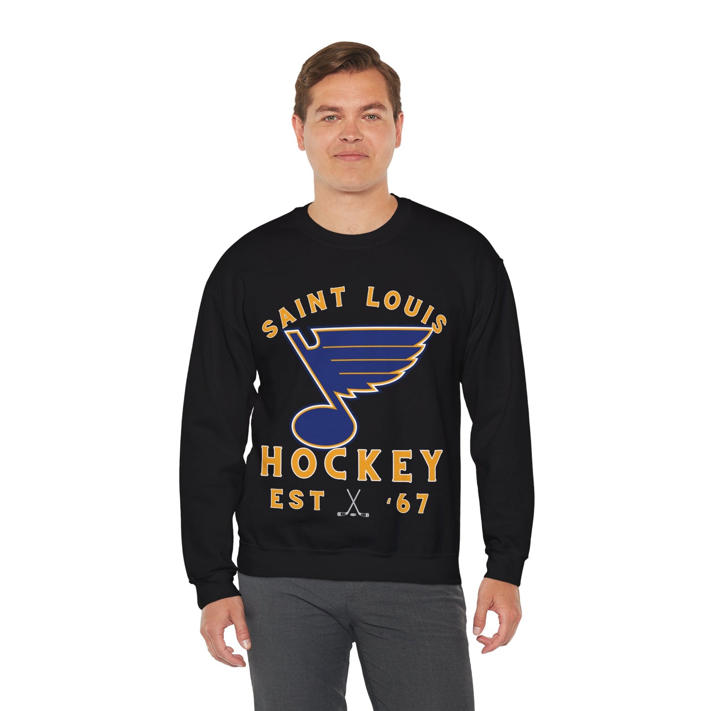 Blues Sweatshirt, Saint Louis Hockey Shirt, Blues Retro Hockey Sweatshirt, Throwback Saint Louis Gear, NHL Hoodie