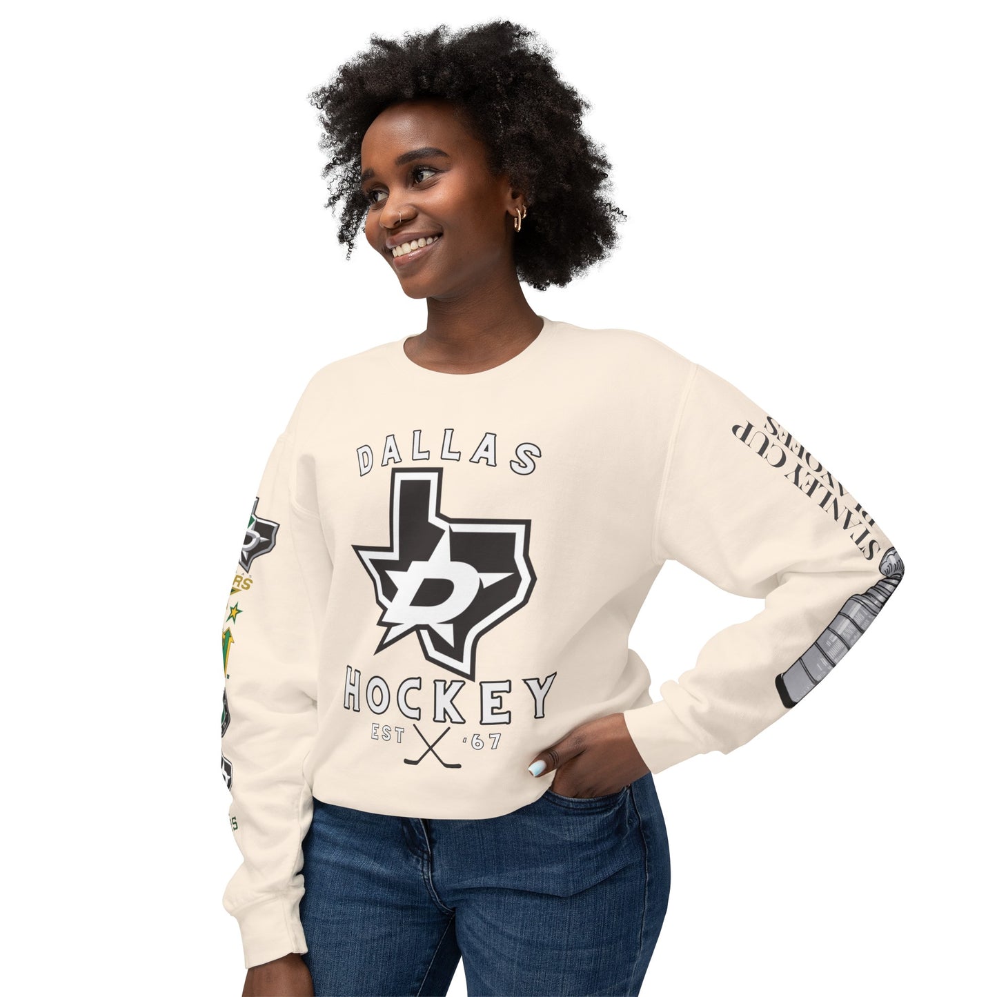 Dallas Stars Hockey Stanley Cup Playoffs Crewneck Tee Sweatshirt Stars Hockey Gear