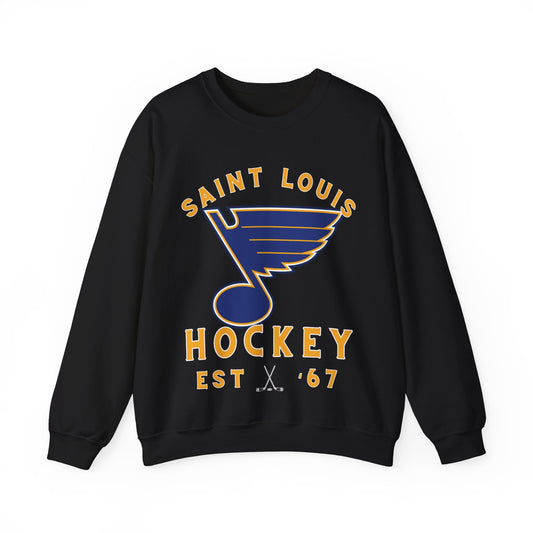 Blues Sweatshirt, Saint Louis Hockey Shirt, Blues Retro Hockey Sweatshirt, Throwback Saint Louis Gear, NHL Hoodie