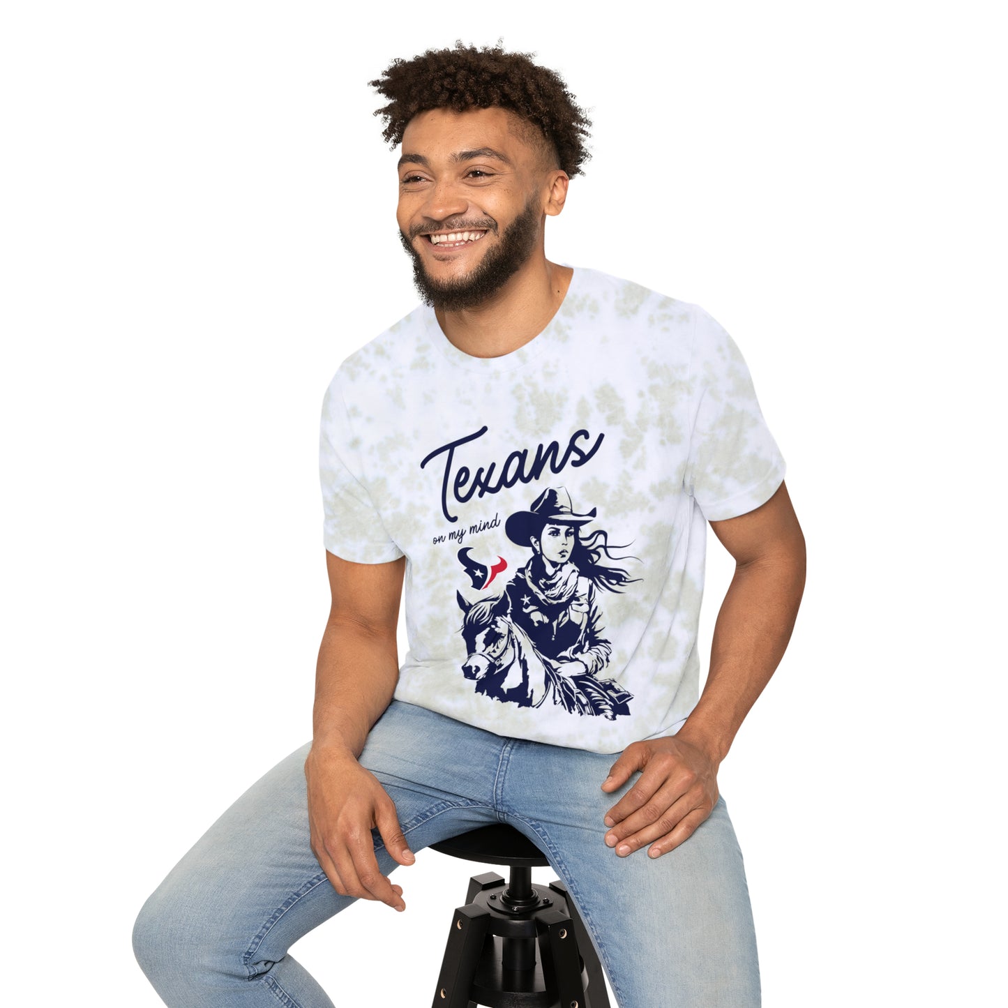 Texans NFL Tee, Dallas Cowboys Western Shirt, Tiedye Retro Cowboys Tee, Vintage Western NFL Tee, Cowgirls for Dallas Tee, Houston Texans