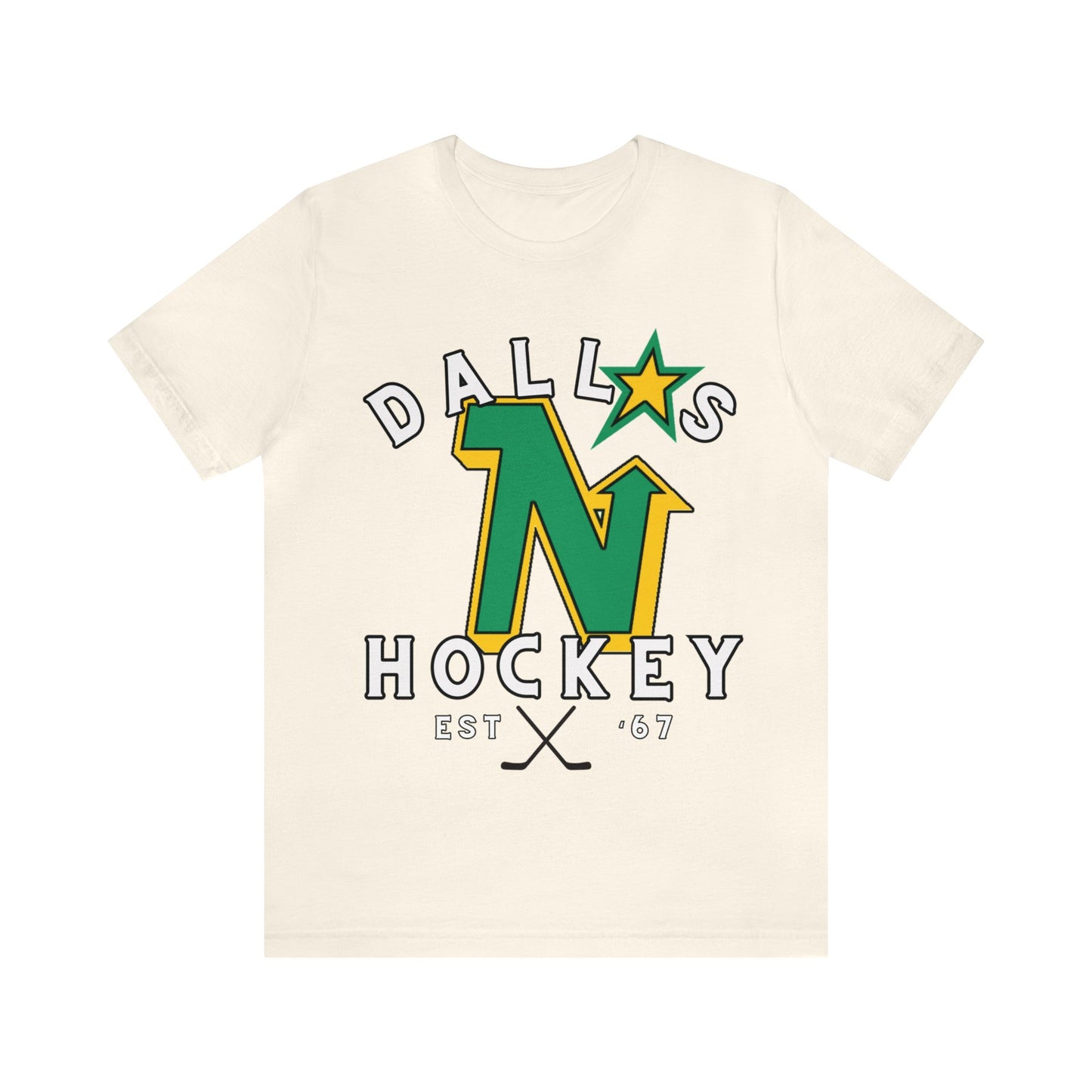 Throwback Dallas Stars Tee - Dallas Hockey Jersey Tshirt - Retro Dallas Hockey Tee - Ice Hockey- Vintage Dallas Tee Playoff Gear