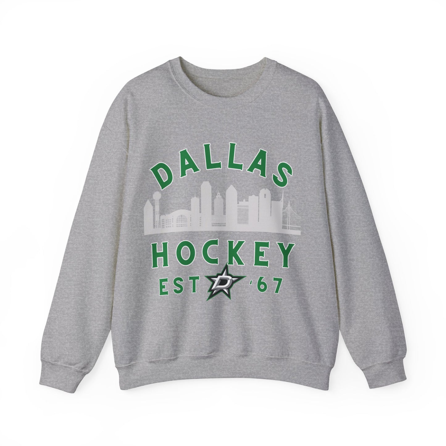 Dallas Stars Sweatshirt - Dallas Hockey Sweatshirt - Retro Dallas Hockey Crewneck - Ice Hockey Sweatshirt - Vintage Dallas Sweatshirt Playoff Gear