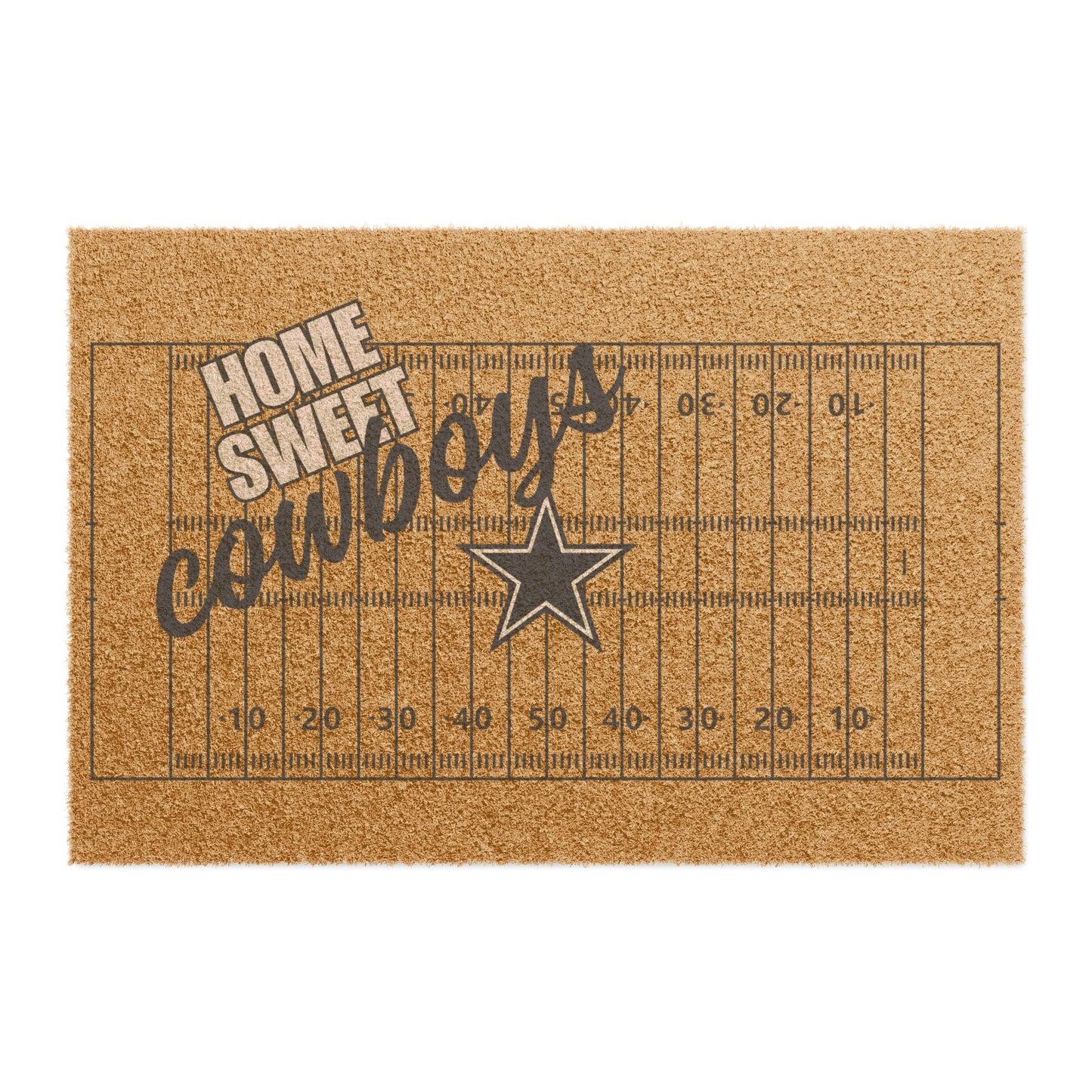 Home Sweet Football Doormat / Welcome Mat / Dallas Cowboys Doormat / Cowboys Doormat / Gift for Friend / Gift for Family